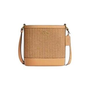 Coach Raffia Sophie Bucket Bag - NWT